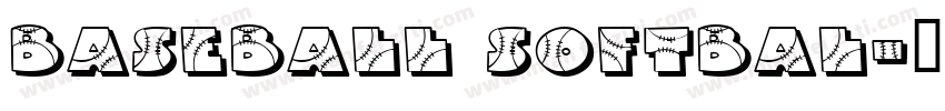 BASEBALL SOFTBAL字体转换